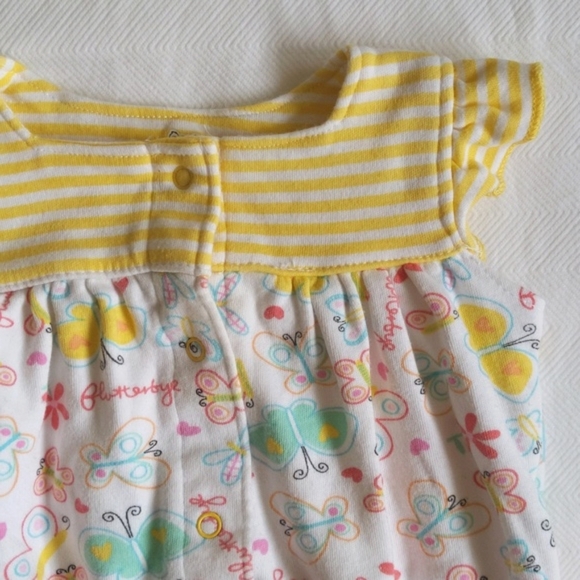 koala baby butterfly snap bubble romper playsuit 3 months baby girl - Picture 2 of 5